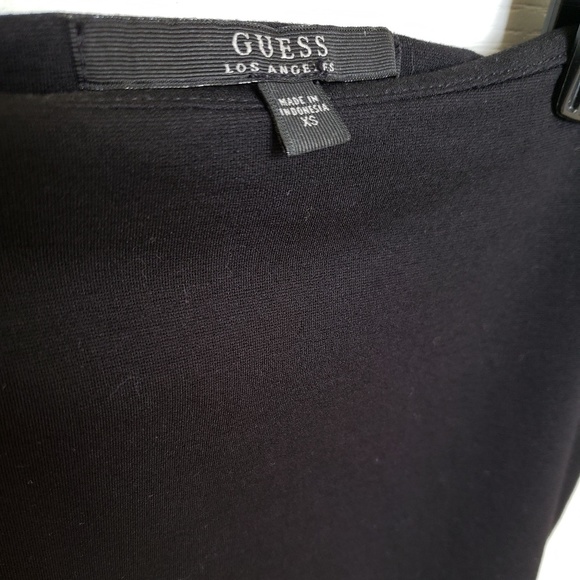 Guess Black Mesh Trim Pencil Skirt - Picture 4 of 7